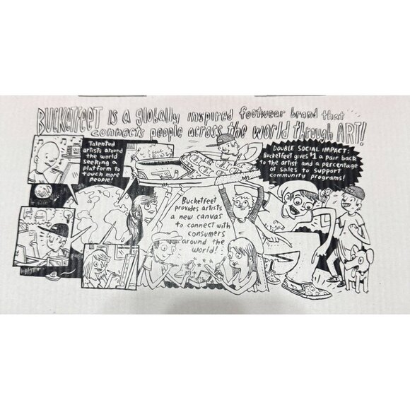 NIB Bucketfeet Tabu Slip-On Shoes Tribal Design Size 8 Canvas Casual  Womens - Picture 4 of 9